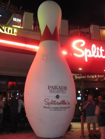This is the World's Largest Bowling Pin. Its presence here will make sense after you listen.