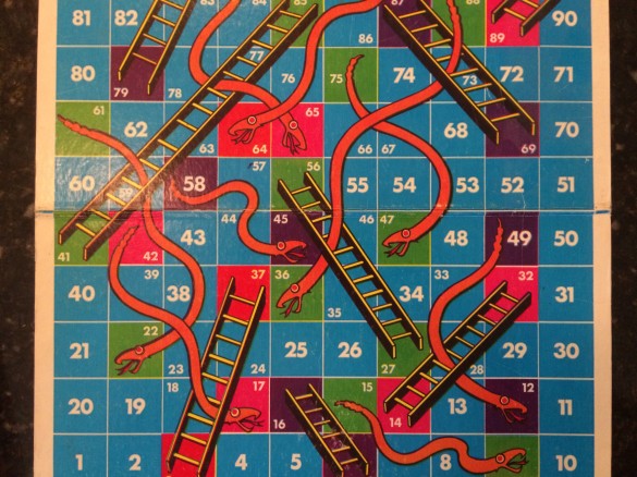 Snakes and ladders, folks. It's a standby.